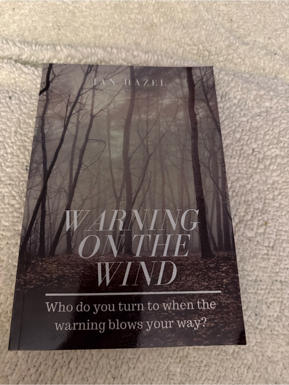 hazel Warning on the Wind - Gray & Black
